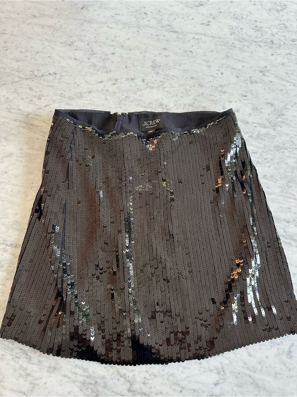 J. Crew Black Sequin Mini Skirt